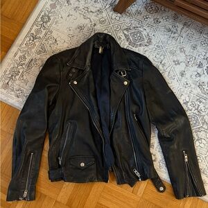 Topshop Black Leather Jacket